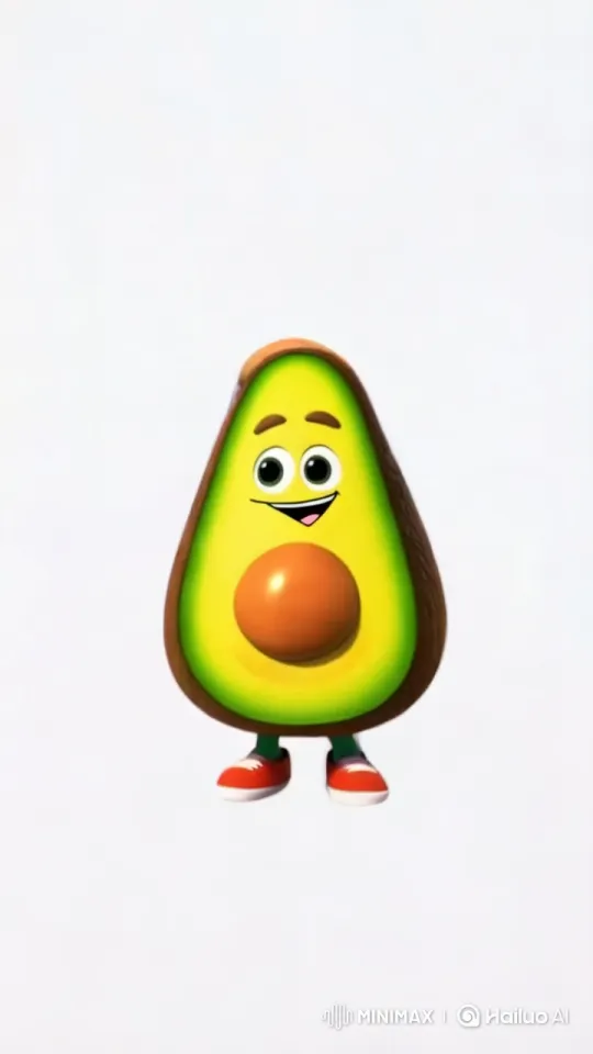Animated Avocado Explores Toy Store, Admires Hello Kitty – AI Generated Video | Hailuo AI