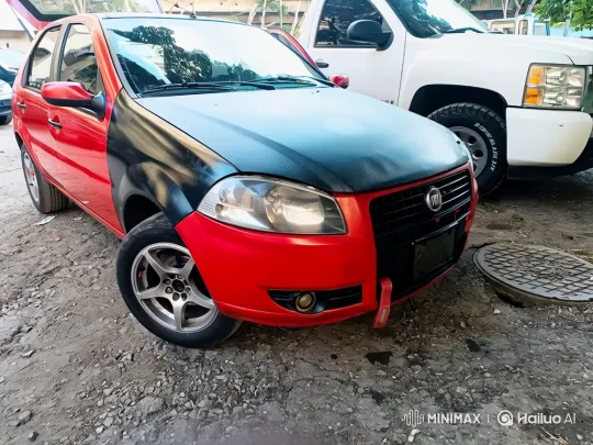 Red Hatchback Departs on Gravel Lot with Dust Cloud – AI Generated Video | Hailuo AI
