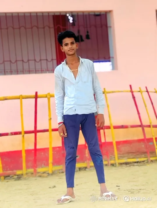 Young Man in Casual Outfit Smiles Outdoors – AI Generated Video | Hailuo AI