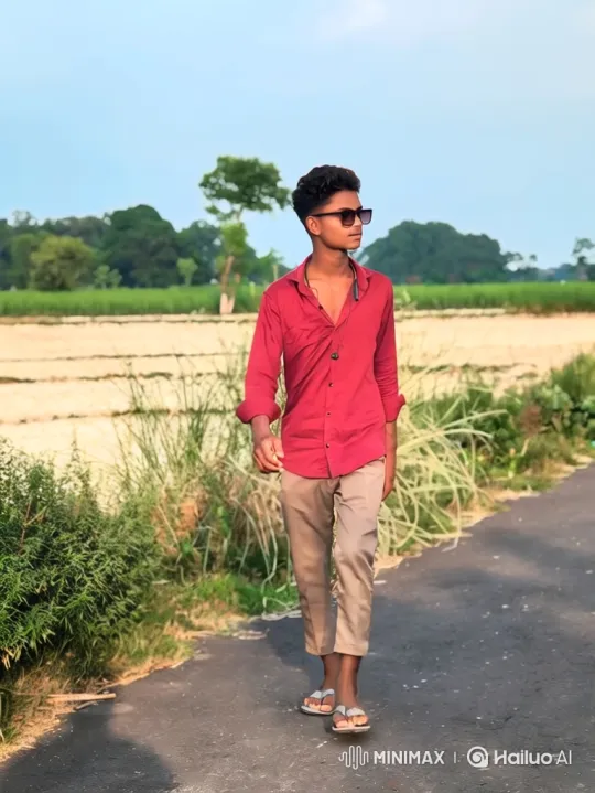 Young Man Enters Official Car on Rural Road – AI Generated Video | Hailuo AI