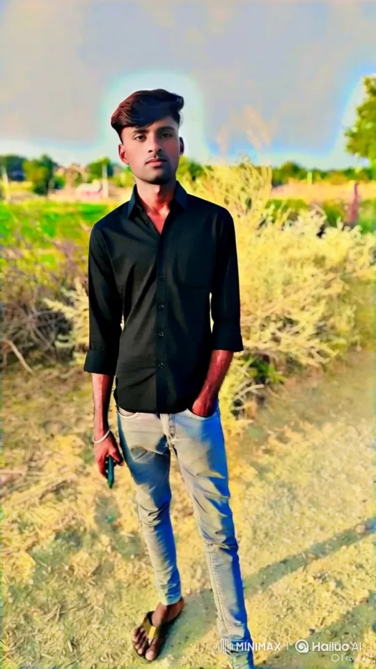 Young Man in Rural Landscape with Smartphone – AI Generated Video | Hailuo AI