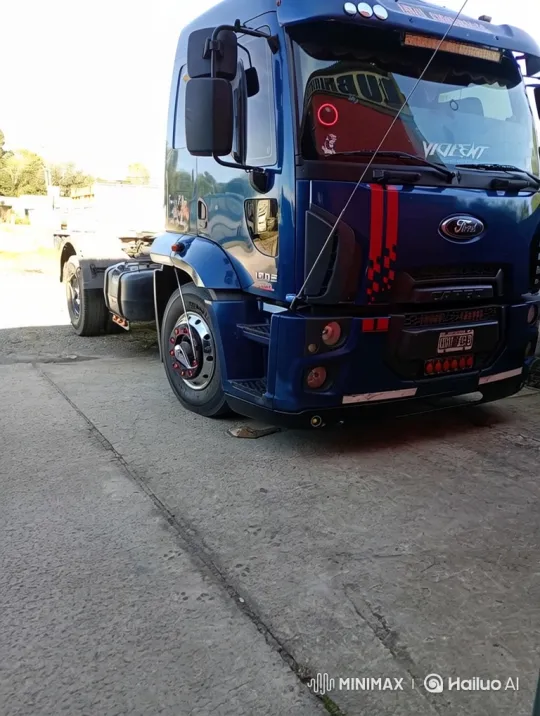 Custom Blue Ford Cargo Truck with Adjustable Suspension – AI Generated Video | Hailuo AI