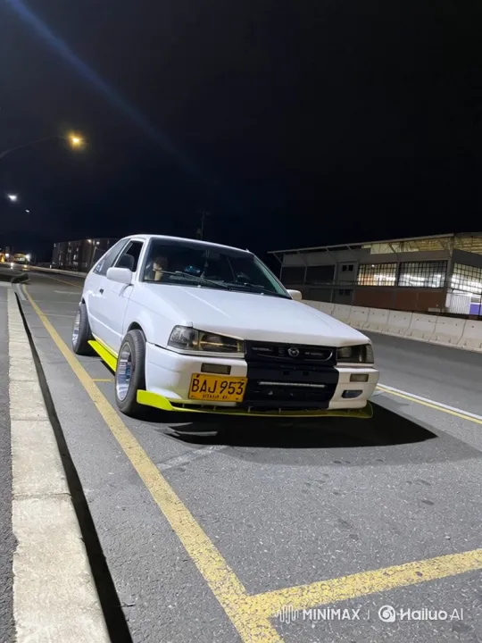 White Hatchback Transforms with Air Suspension Lowering – AI Generated Video | Hailuo AI