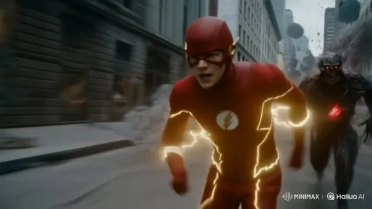 Wally West Races the Black Flash in Desolate Cityscape – AI Generated Video | Hailuo AI