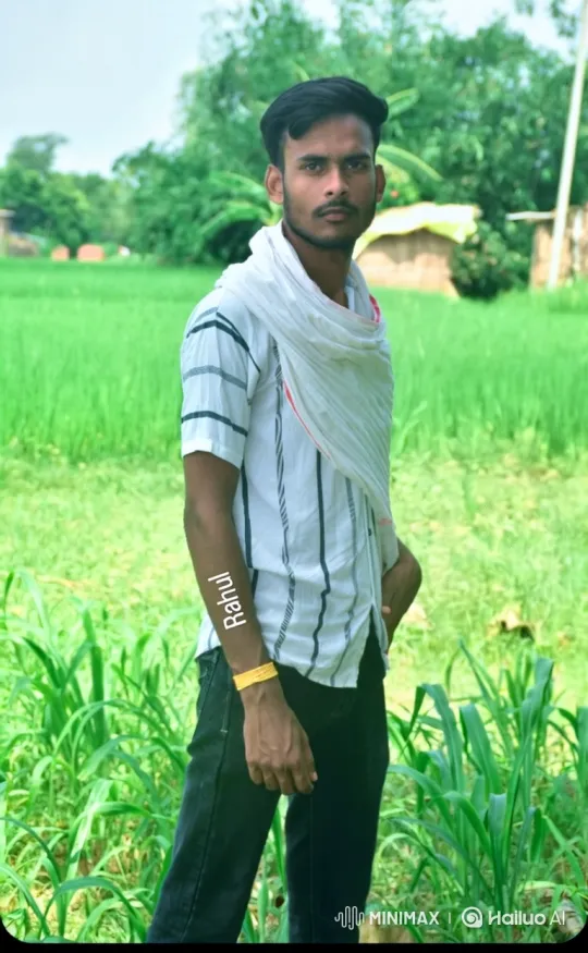 Young Man Meets Man Resembling PM Modi in Rural Setting – AI Generated Video | Hailuo AI