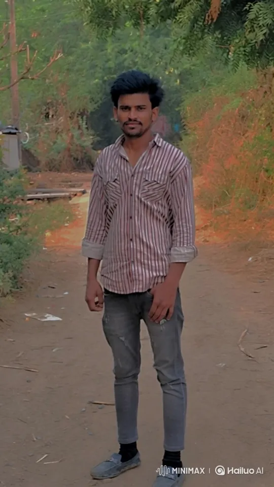 Young Man in Nature: Serene Gaze Amidst Gentle Breeze – AI Generated Video | Hailuo AI