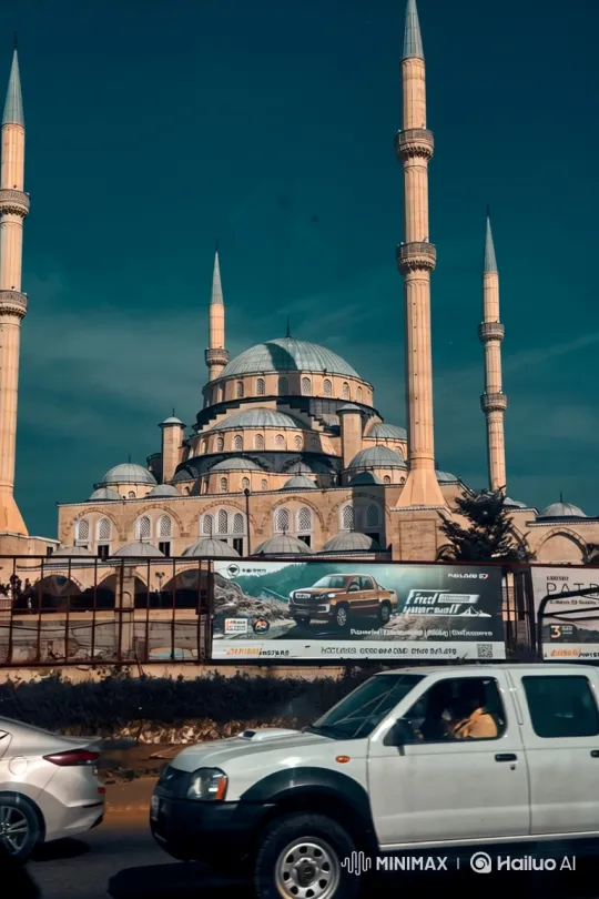 Mosque and Modern Life: A Dance of Time and Space – AI Generated Video | Hailuo AI