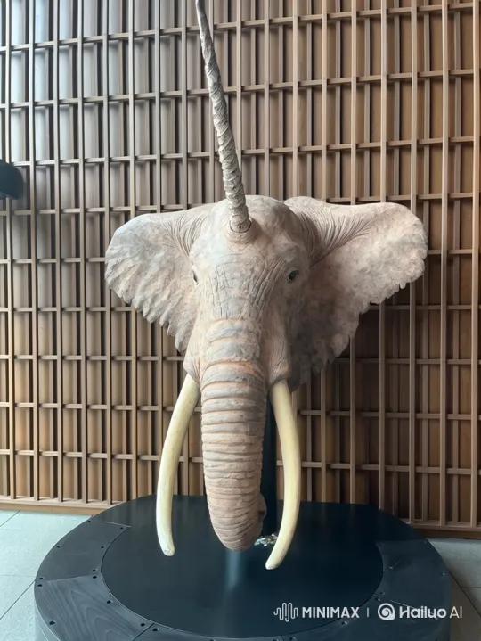 Elephant Unicorn Sculpture Comes Alive, Dances Gracefully – AI Generated Video | Hailuo AI