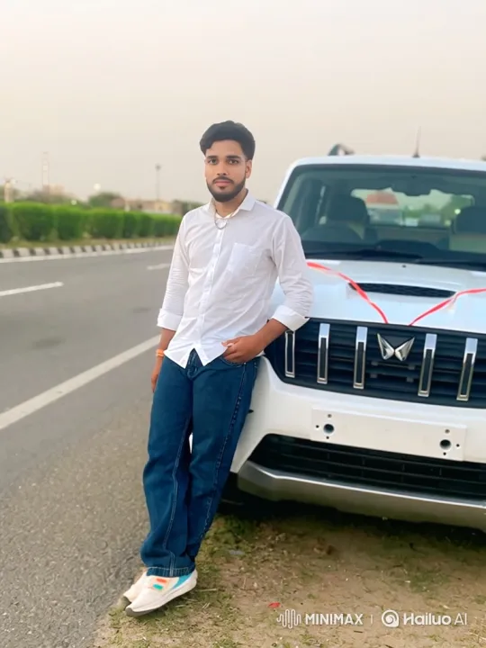 Young Man Enters and Drives Away in White SUV – AI Generated Video | Hailuo AI