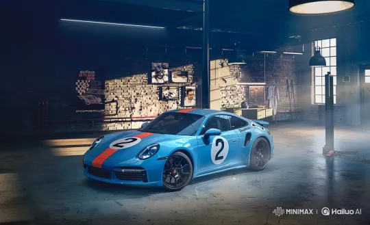 Porsche Showcases Power on Mountainous Road Drive – AI Generated Video | Hailuo AI