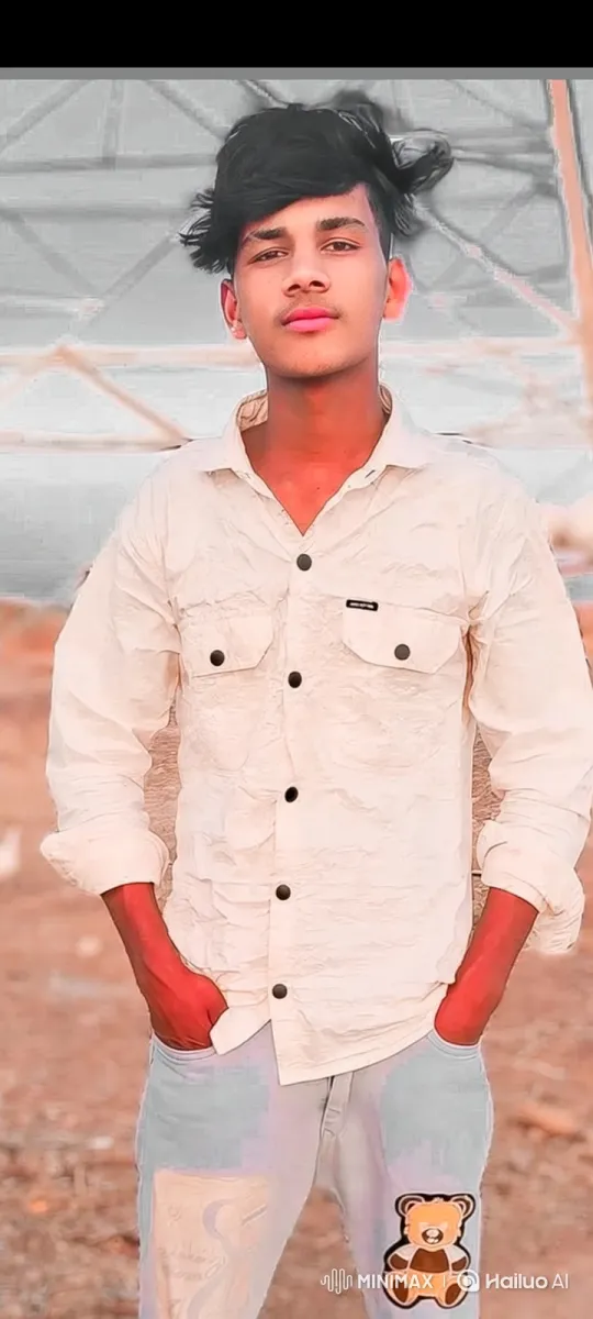 Young Man Displays Tranquil Confidence in Outdoor Static Shot – AI Generated Video | Hailuo AI