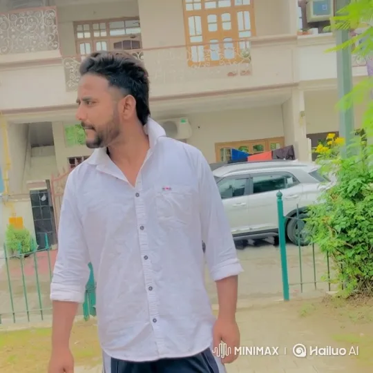 Man enters modern car, drives off in residential setting – AI Generated Video | Hailuo AI