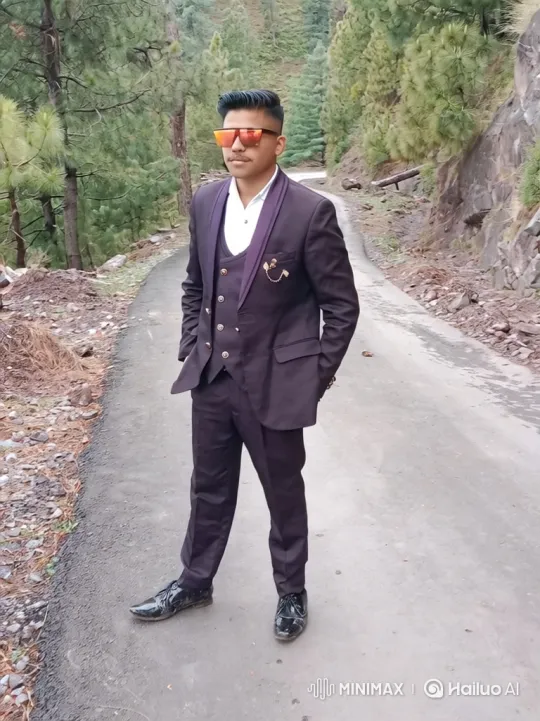 Young Man in Suit Meets Narendra Modi in Forested Mountains – AI Generated Video | Hailuo AI