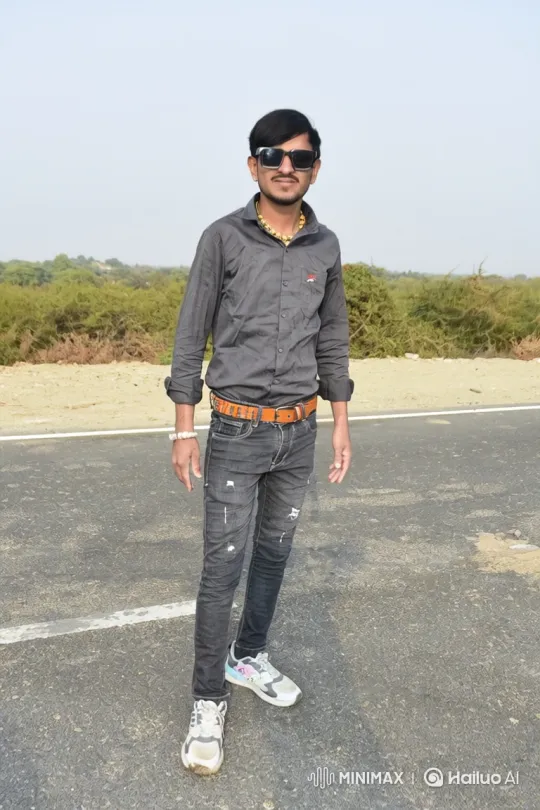 Young Man Meets Politician Amidst Deserted Road – AI Generated Video | Hailuo AI