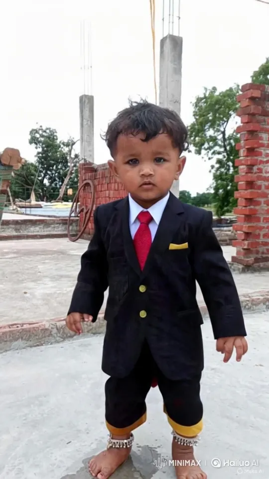 Toddlers First Steps in Formal Attire – AI Generated Video | Hailuo AI
