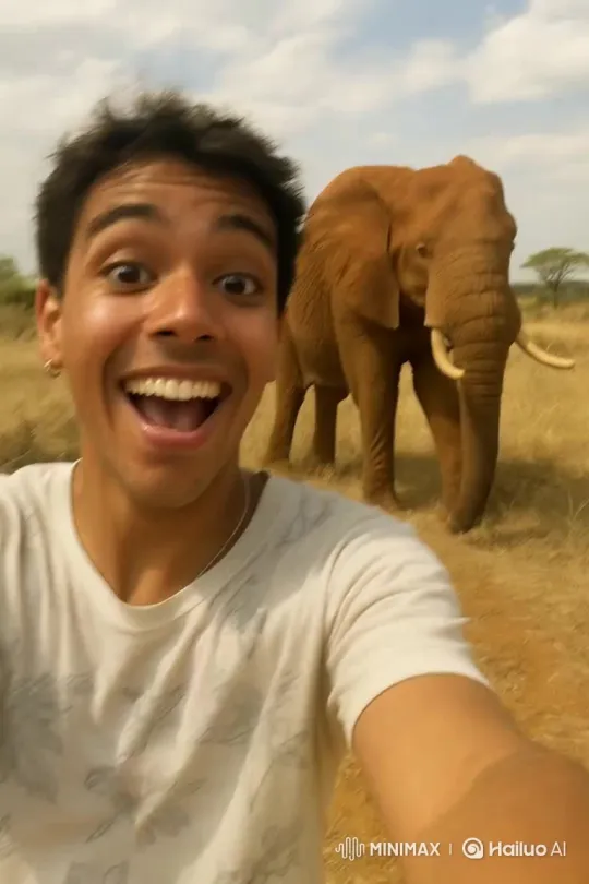 Big Cats and Majestic Animals: A Tale of Lion, Elephant, Tiger, and Bear – AI Generated Video | Hailuo AI