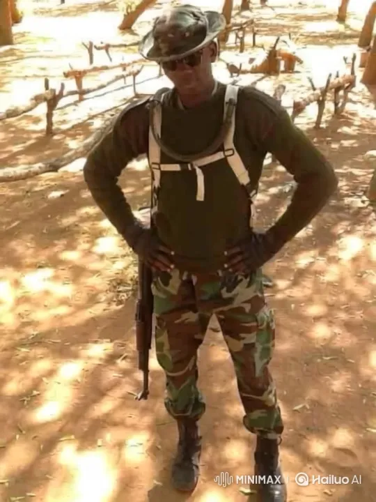 Soldier in Arid Landscape: Silent Vigilance – AI Generated Video | Hailuo AI