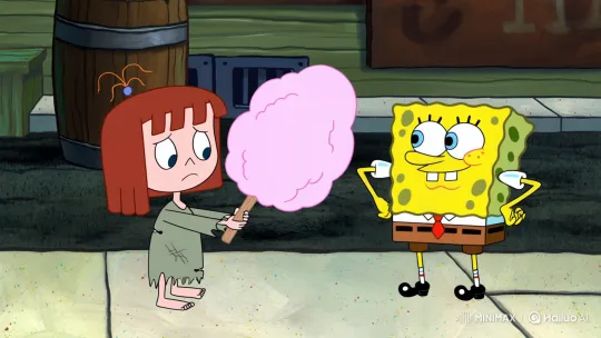 Spongebob Steals Cotton Candy, Makes Girl Cry – AI Generated Video | Hailuo AI