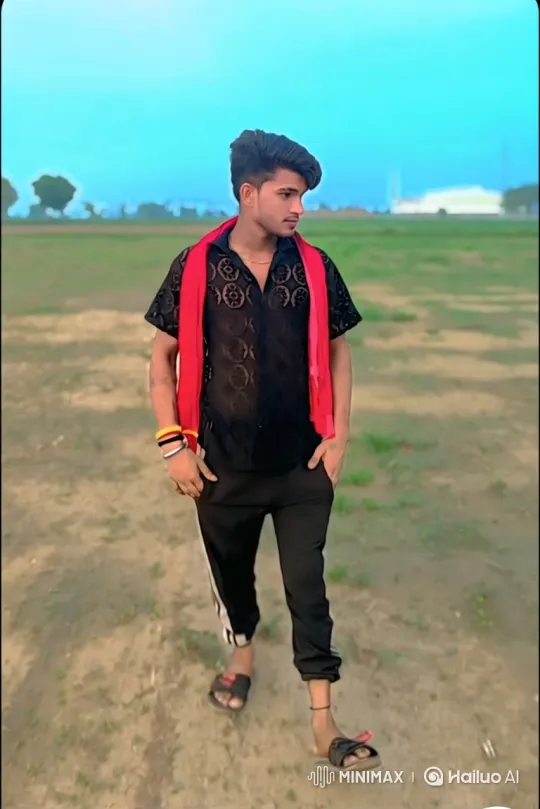 Young Man Reflects in Open Field Under Clear Sky – AI Generated Video | Hailuo AI