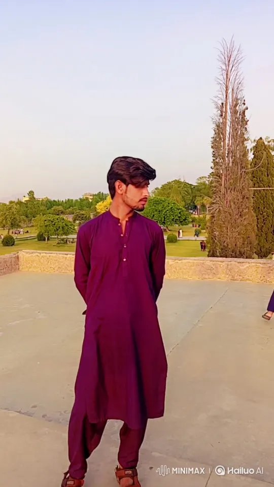 Young Man in Contemplation on Paved Terrace – AI Generated Video | Hailuo AI