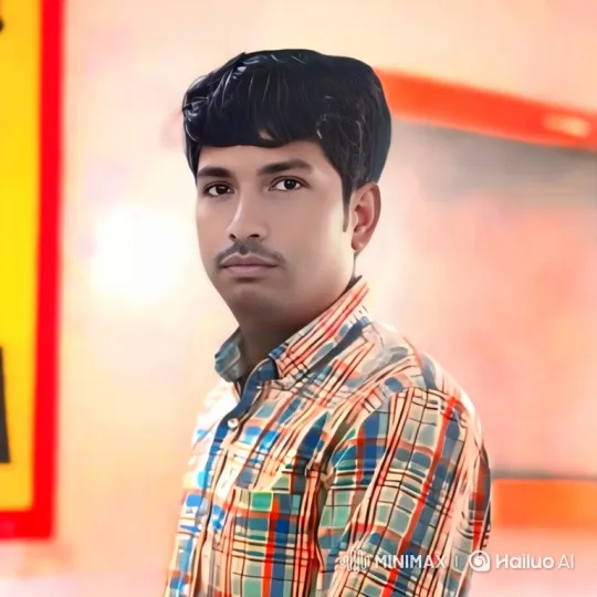 Young Man in Plaid Shirt Maintains Eye Contact During Camera Arc – AI Generated Video | Hailuo AI