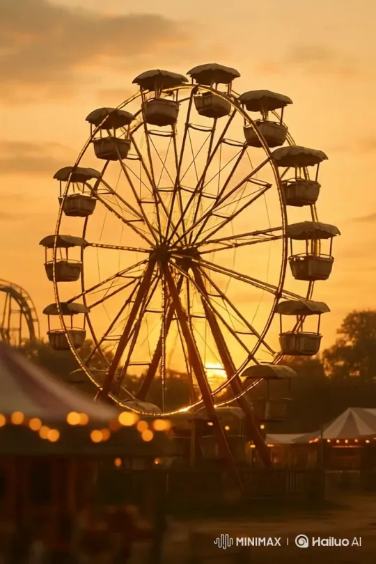 Golden Hour Romance in Urban Park – AI Generated Video | Hailuo AI