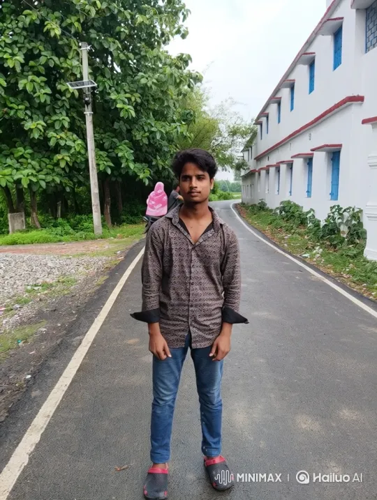 Young Man Enters Car on Empty Road – AI Generated Video | Hailuo AI