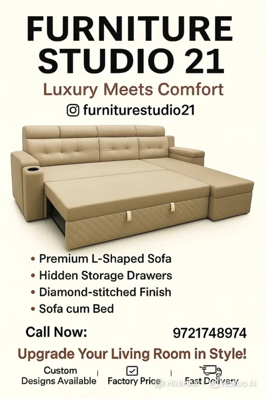 Modern Sofa Bed Transformation & Features Display – AI Generated Video | Hailuo AI