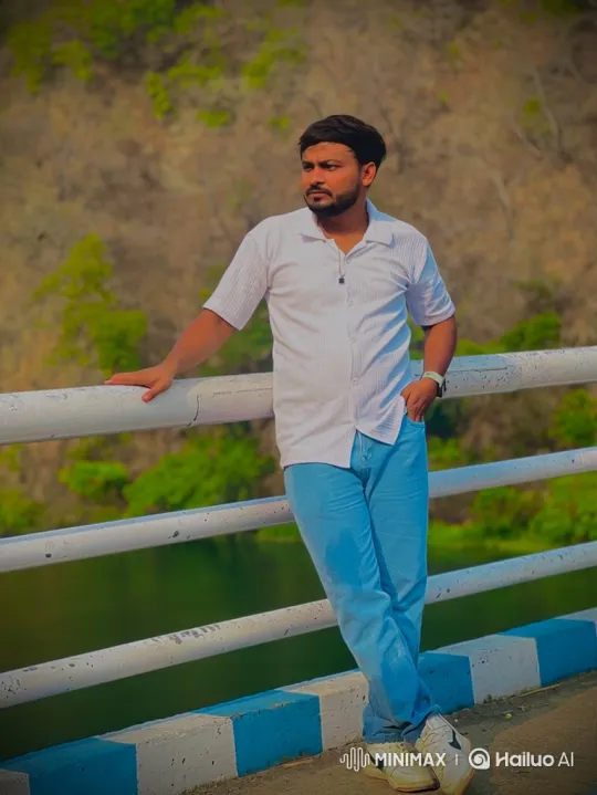 Golden Hour Reflections: A Couple's Serene Encounter on a Bridge – AI Generated Video | Hailuo AI