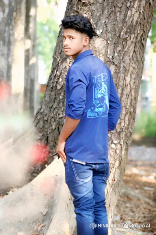 Young Man by Tree, Car in Scenic Countryside – AI Generated Video | Hailuo AI