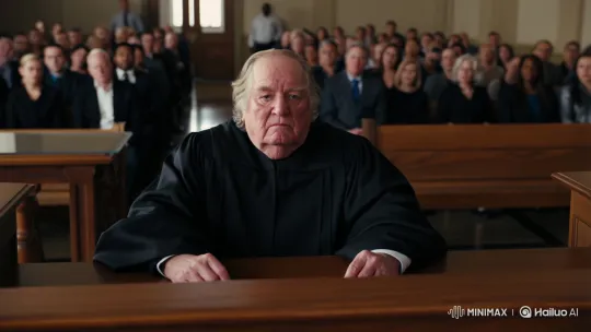 Judge Transforms into Megan Fox in Bikini in Courtroom Shock – AI Generated Video | Hailuo AI