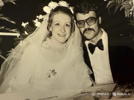 Vintage Wedding Couple's Joyful Moment Captured – AI Generated Video | Hailuo AI