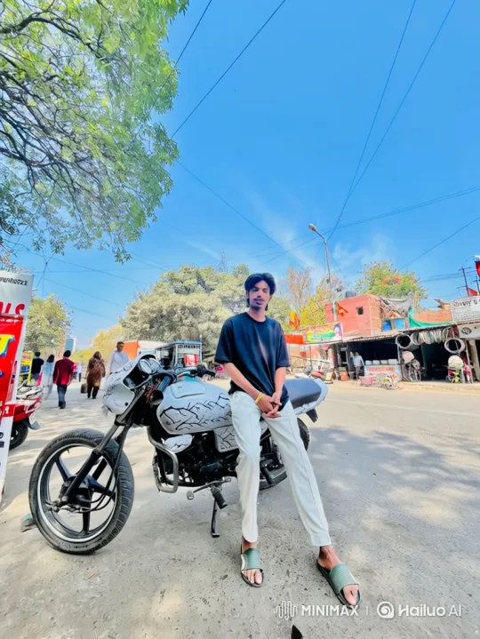 Young Man Transitions from Motorcycle to Luxury SUV – AI Generated Video | Hailuo AI