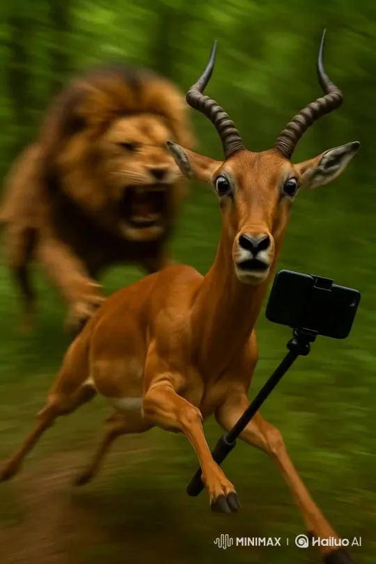 Tiger Hunting a Deer – AI Generated Video | Hailuo AI