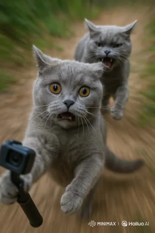 Grey Cat Summary – AI Generated Video | Hailuo AI