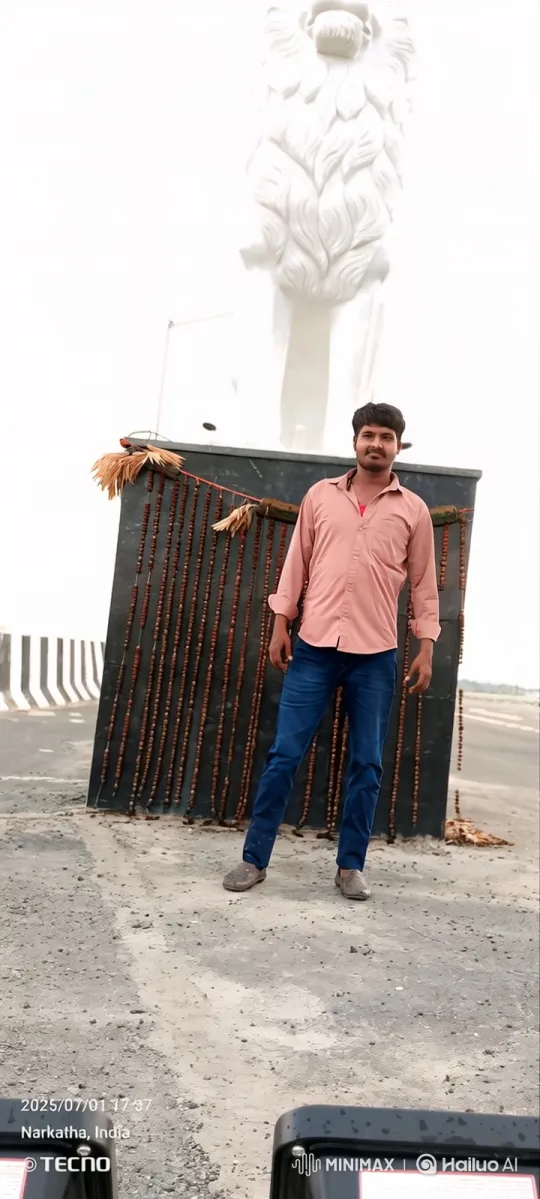 Young Man Boards SUV After Nod, Leaving By Roadside Statue – AI Generated Video | Hailuo AI