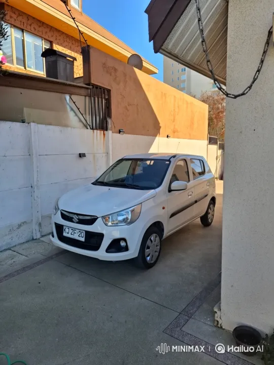 White Hatchback Lowering on Sunlit Driveway – AI Generated Video | Hailuo AI