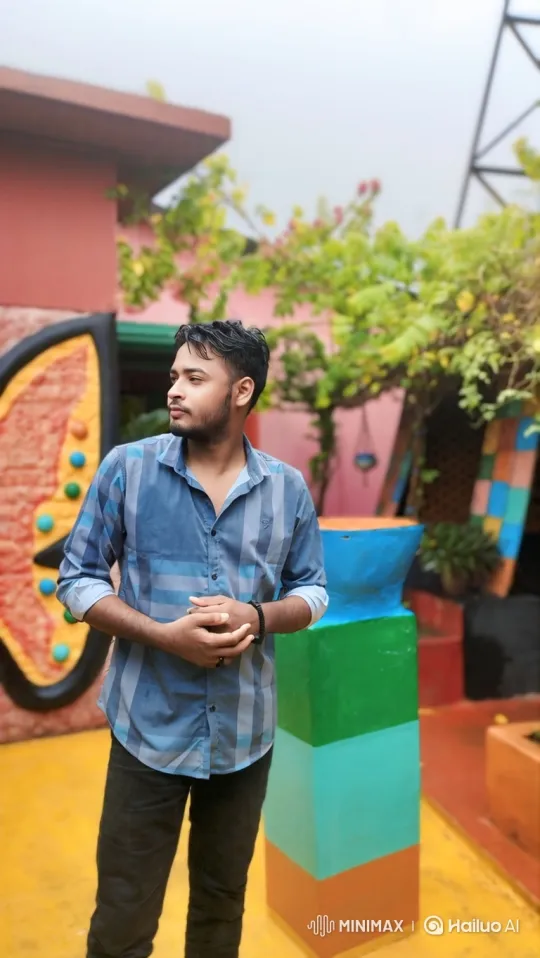 Young Couple Shares a Romantic Moment in an Artistic Park – AI Generated Video | Hailuo AI