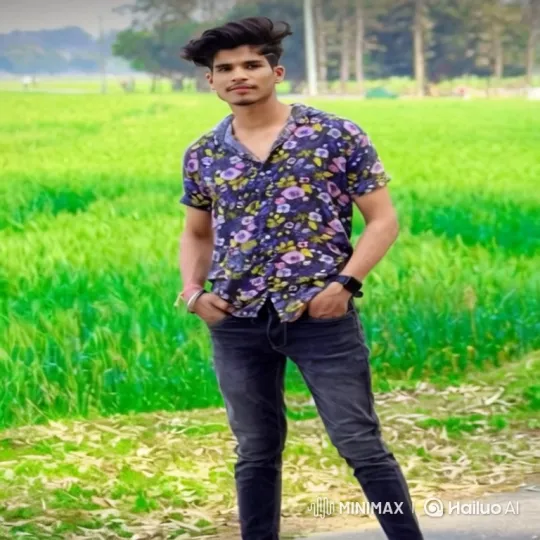Young Man Walks Confidently Through the Green Fields – AI Generated Video | Hailuo AI