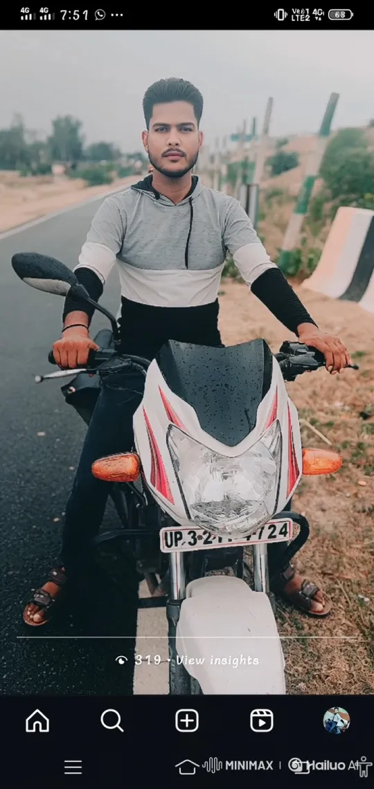 Young Man Joins Sleek Car, Leaving Motorcycle Behind – AI Generated Video | Hailuo AI