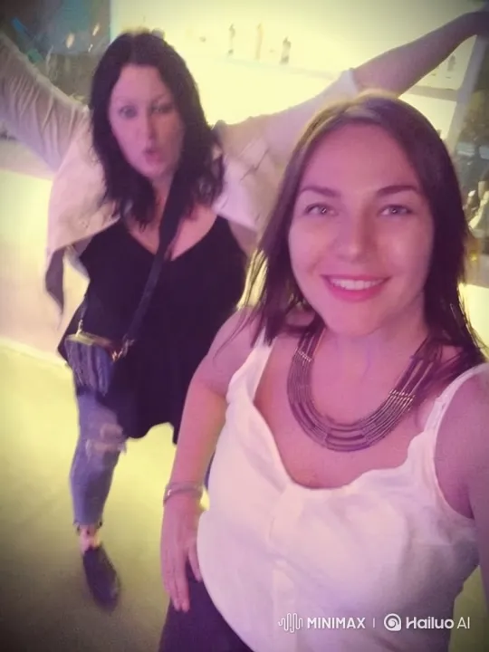 Women Dancing and Laughing at Indoor Event – AI Generated Video | Hailuo AI