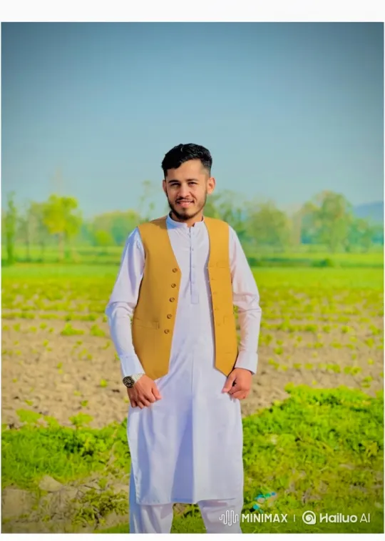 Young Man in Serene Field: A Peaceful Portrait – AI Generated Video | Hailuo AI