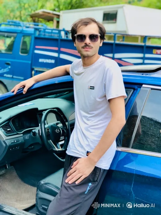 Young Man in Sunglasses Smiles at Camera – AI Generated Video | Hailuo AI