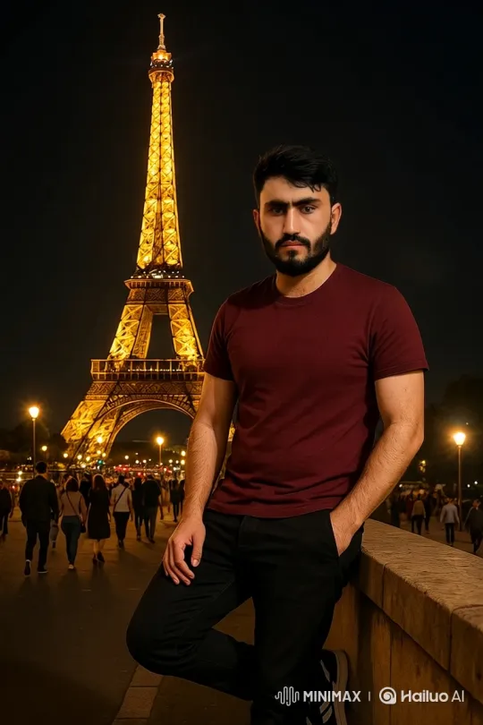 Serene Encounter in an Urban Park at Golden Hour – AI Generated Video | Hailuo AI