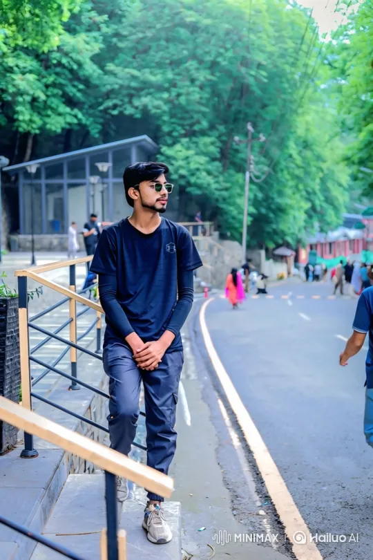 Young Couple Connects in Peaceful Urban Park Setting – AI Generated Video | Hailuo AI