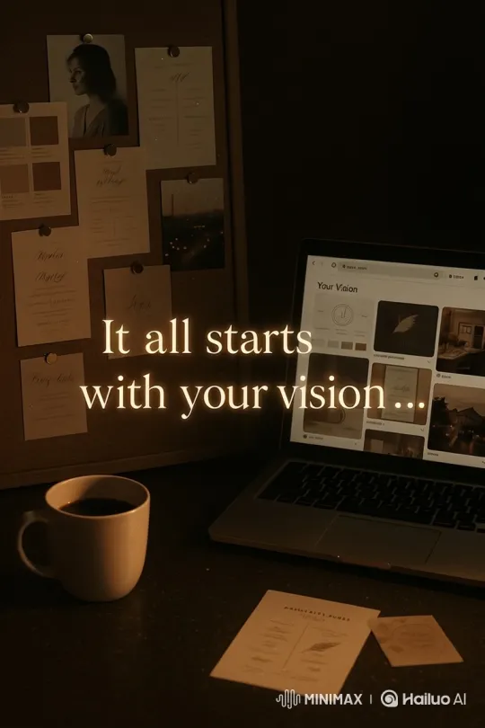 Creative Workspace Illuminates Vision and Inspiration – AI Generated Video | Hailuo AI