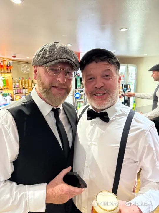 Two Men Share a Tender Kiss in a Bar – AI Generated Video | Hailuo AI