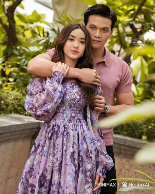 Couple Shares Intimate Moment in Garden – AI Generated Video | Hailuo AI