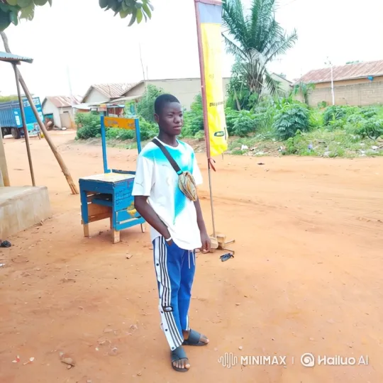 Young Man Prepares to Board Plane in Village Setting – AI Generated Video | Hailuo AI