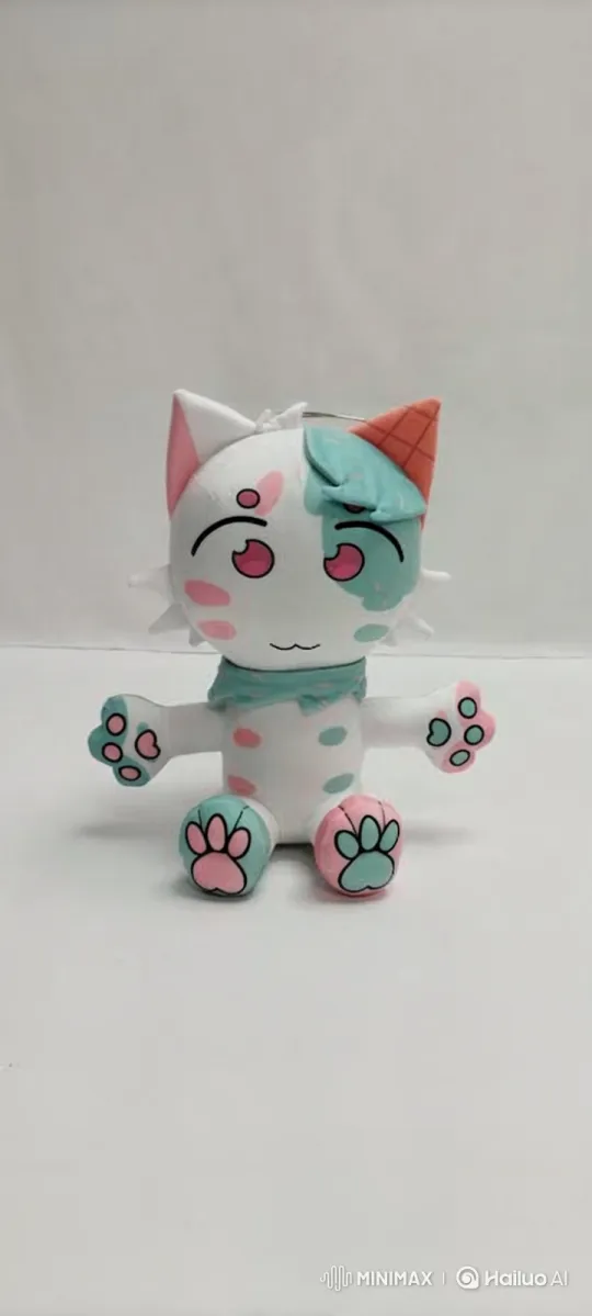 Cat Plushie Startled by Bright Flash While Watching TV – AI Generated Video | Hailuo AI